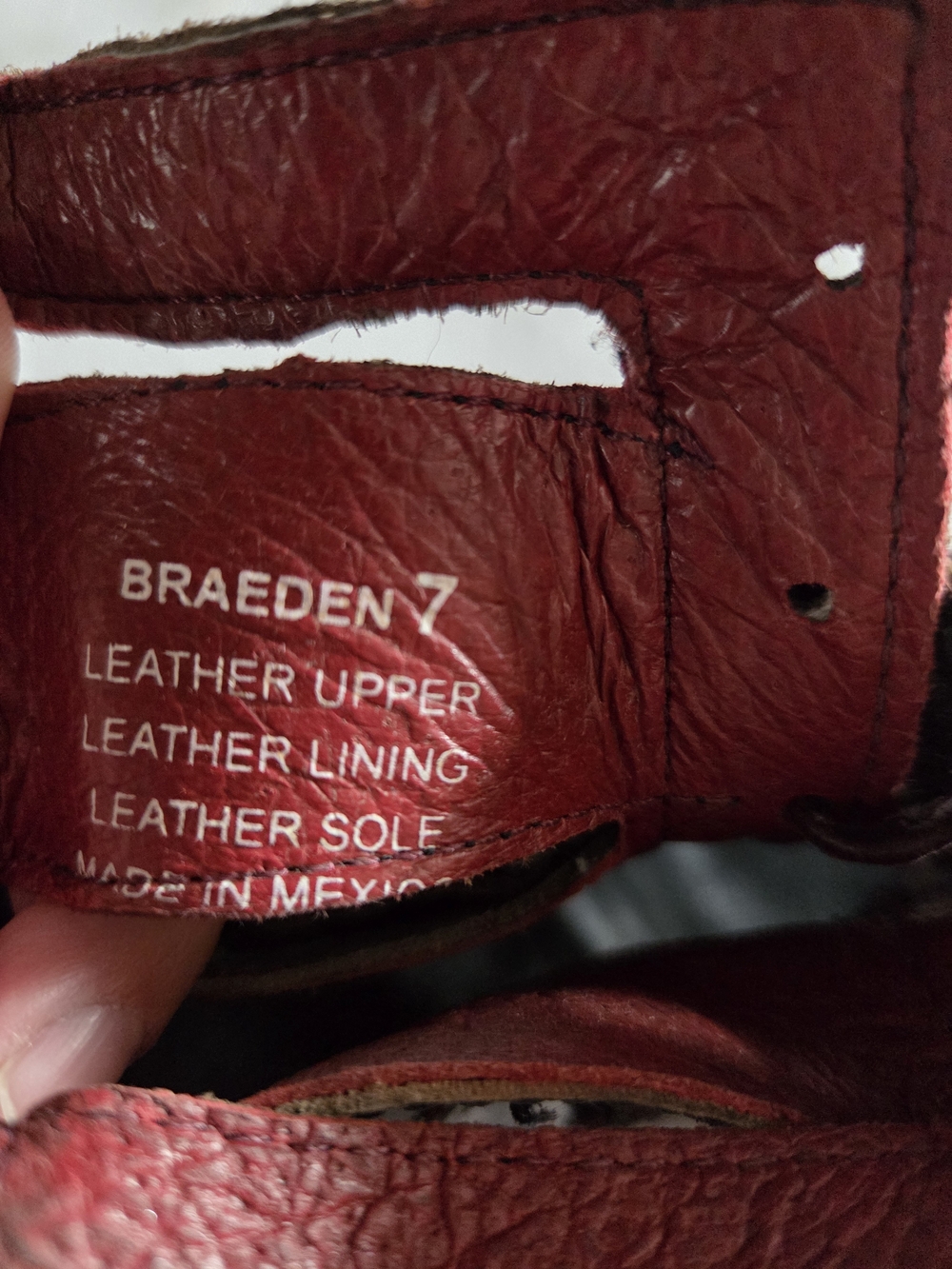 Freebird by Steven Black and Burgundy Braeden, Size 7 - Picture 2 of 5